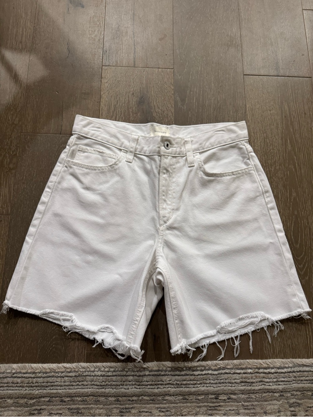 Favorite Daughter White Denim Shorts